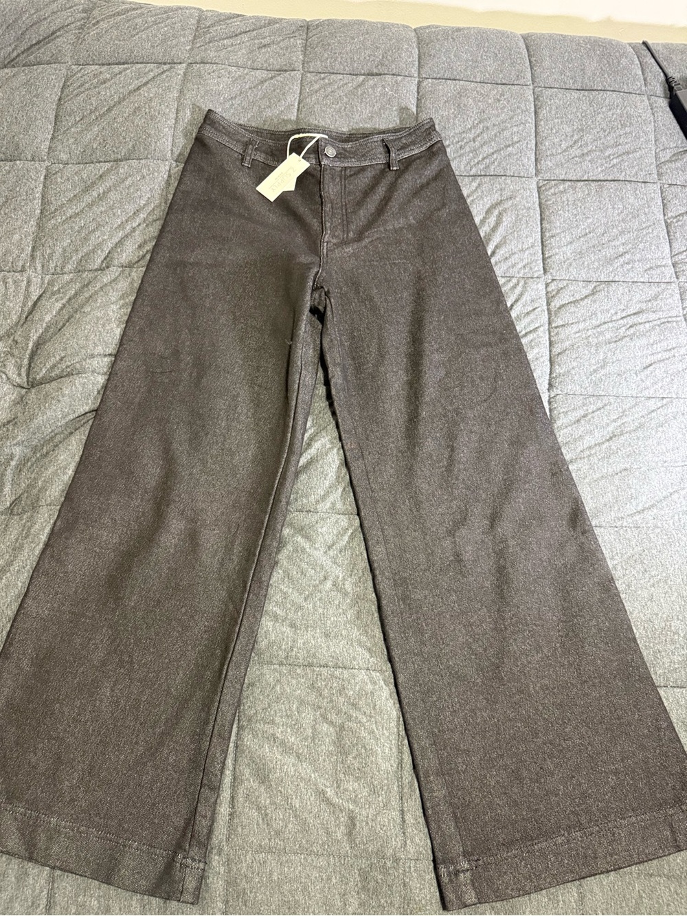 NWT Z Supply Rilynn Wide Leg Trouser Jeans Black Sand Wash Size 29